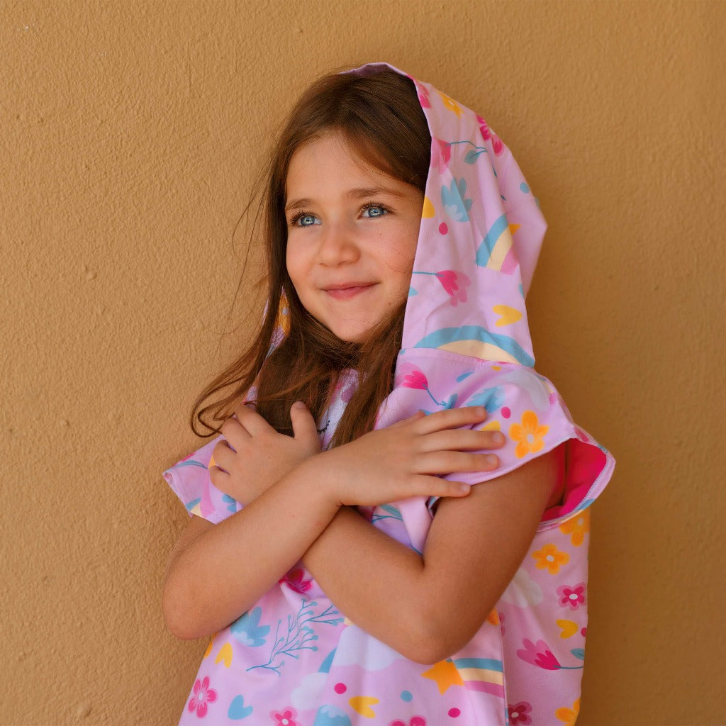 Kids Beach Poncho - Unicorn Wishes