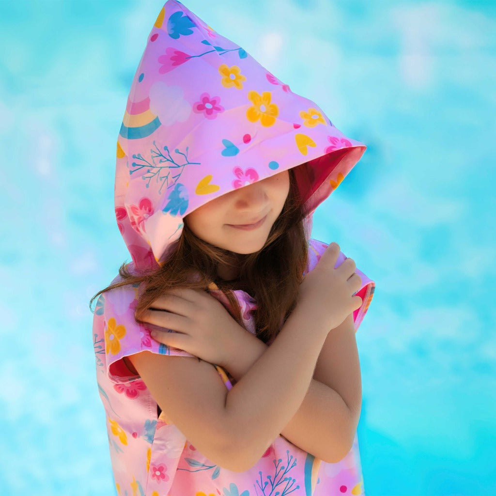 Kids Beach Poncho - Unicorn Wishes