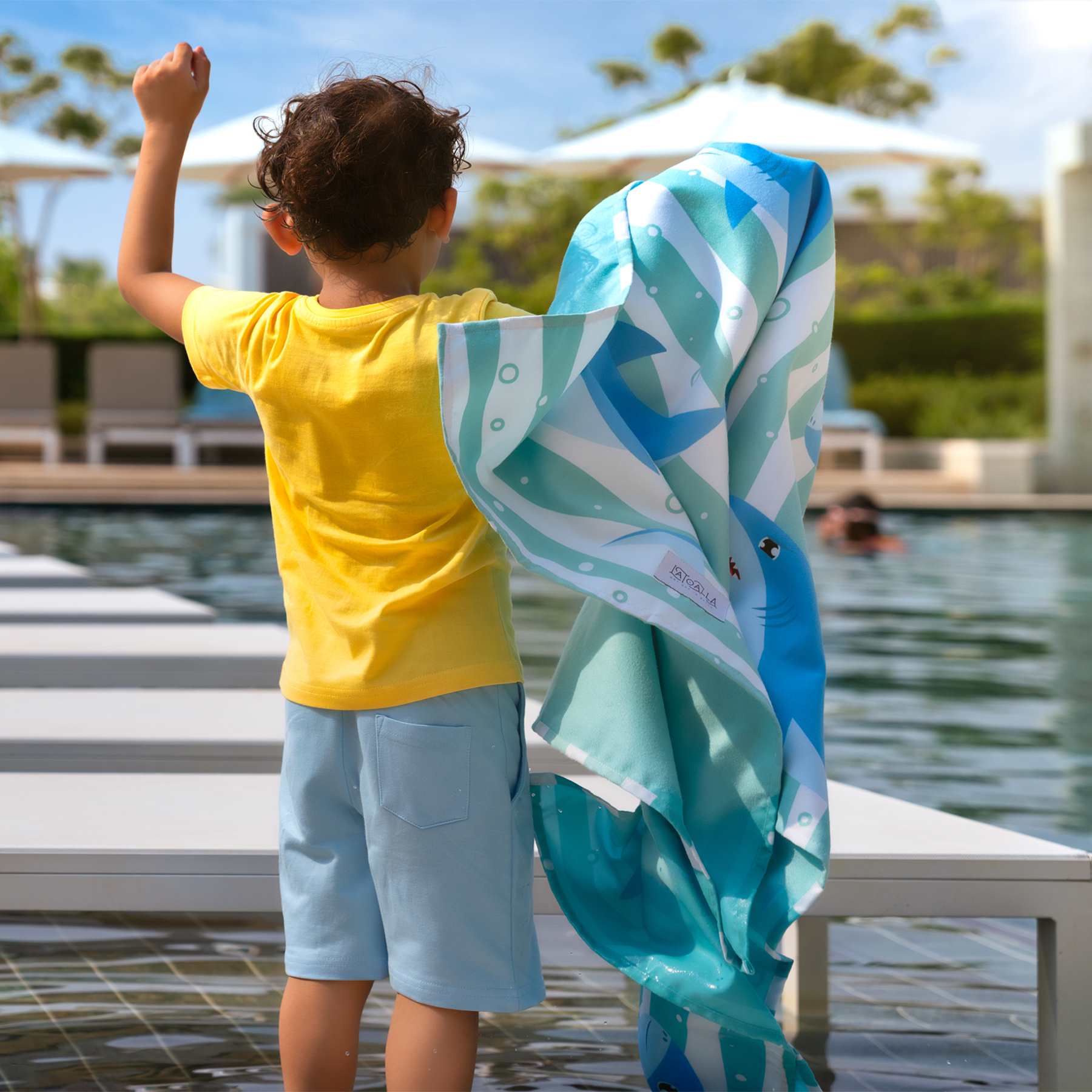 Kids Beach Towel - Fin-tastic