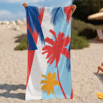 Beach Towel - Sunset Palms
